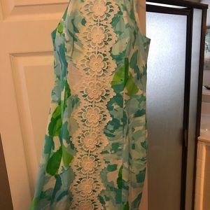 Lily Pulitzer blue, green and white dress